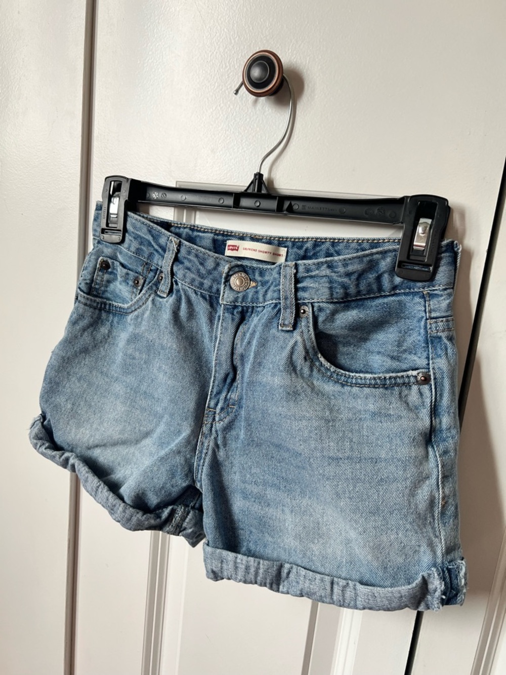 Levi's Light Blue Denim Kids Shorts - Picture 8 of 8
